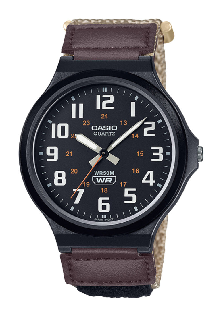 Casio MW-240B-5B Analog Rubber Strap Watch For Men-Watch Portal Philippines