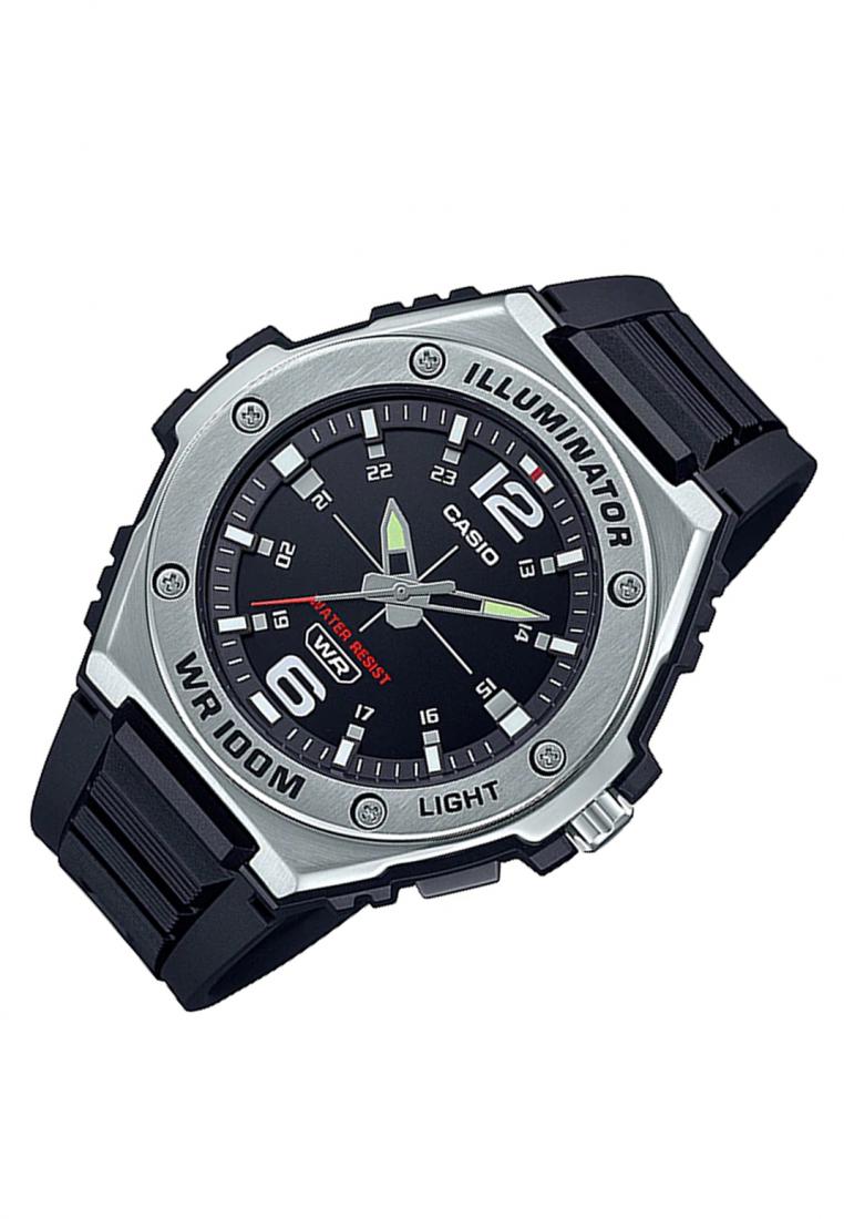 Casio MWA-100H-1A Analog Rubber Strap Watch For Men-Watch Portal Philippines