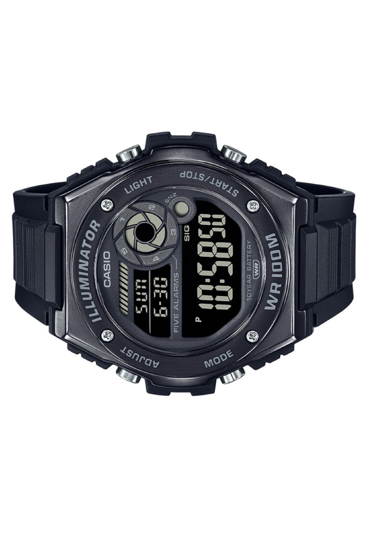 Casio MWD-100HB-1B Digital Stainless Steel Strap Watch For Men-Watch Portal Philippines