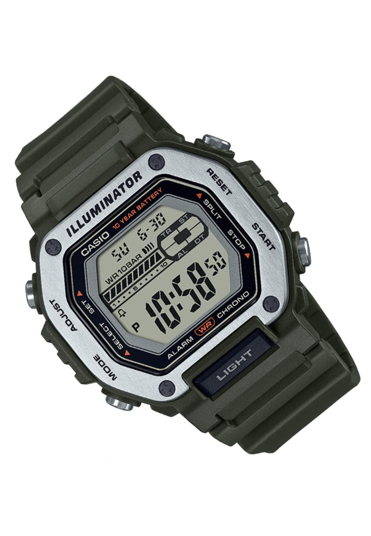 Casio MWD-110H-3A Analog Rubber Strap Watch For Men-Watch Portal Philippines