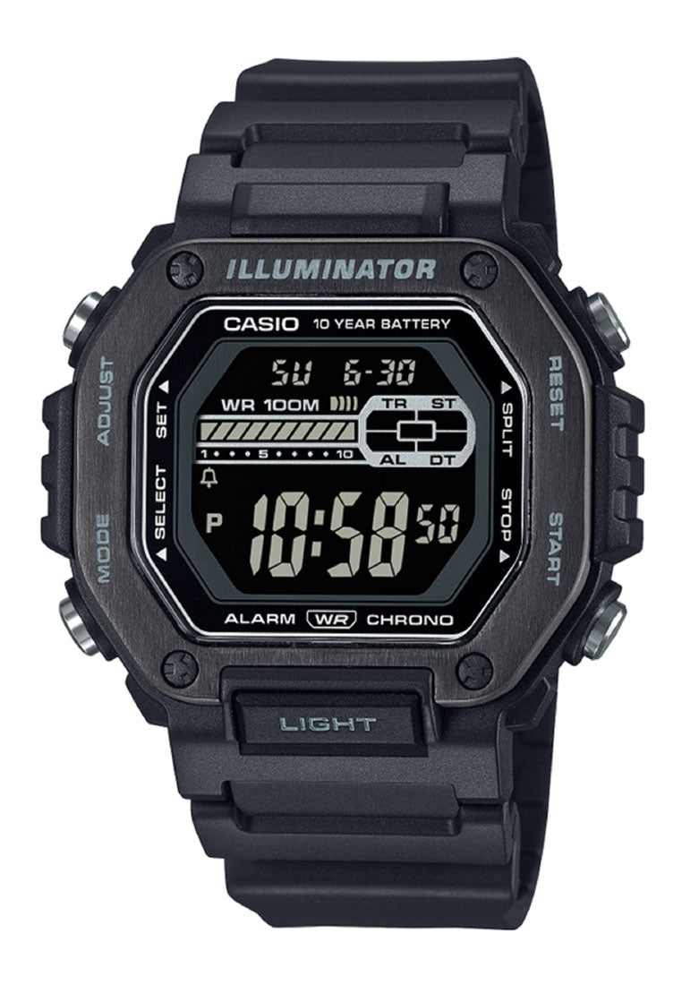 Casio MWD-110HB-1B Digital Rubber Strap Watch for Men-Watch Portal Philippines