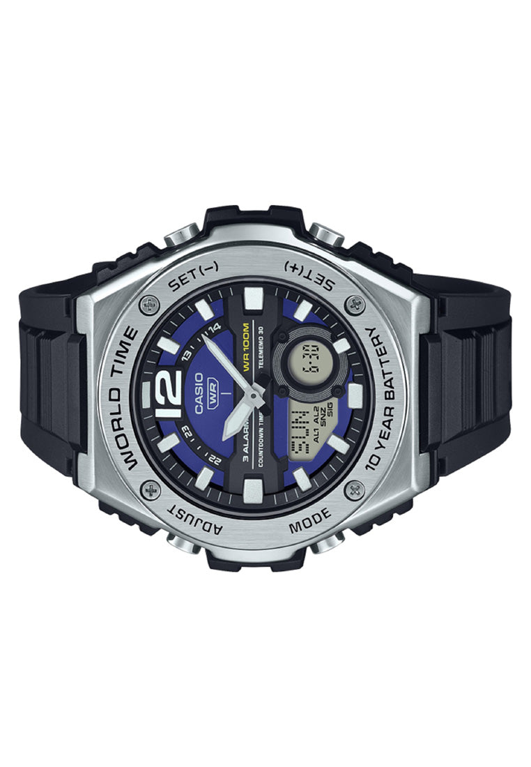 Casio MWQ-100-2A Digital Analog Rubber Strap Watch For Men-Watch Portal Philippines