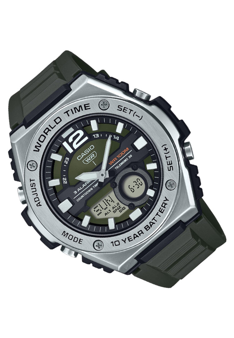 Casio MWQ-100-3A Digital Analog Rubber Strap Watch For Men-Watch Portal Philippines