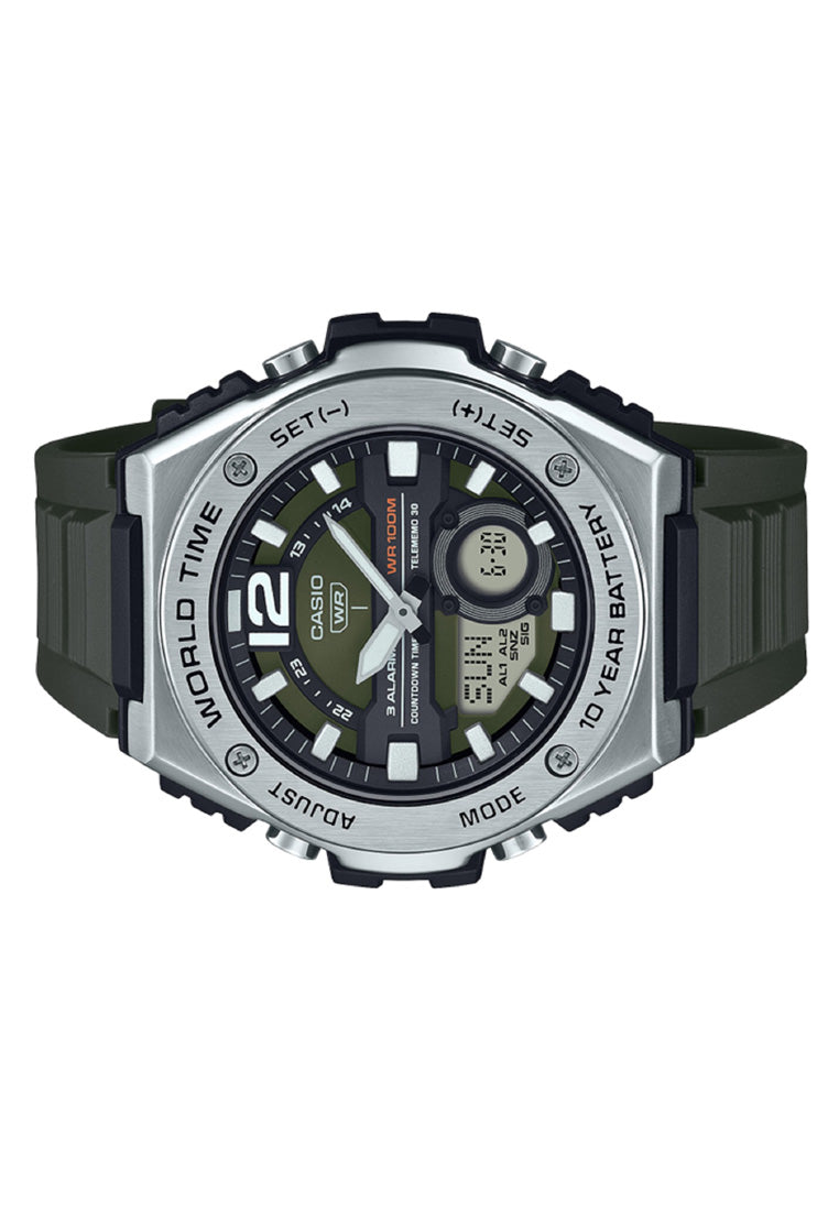 Casio MWQ-100-3A Digital Analog Rubber Strap Watch For Men-Watch Portal Philippines
