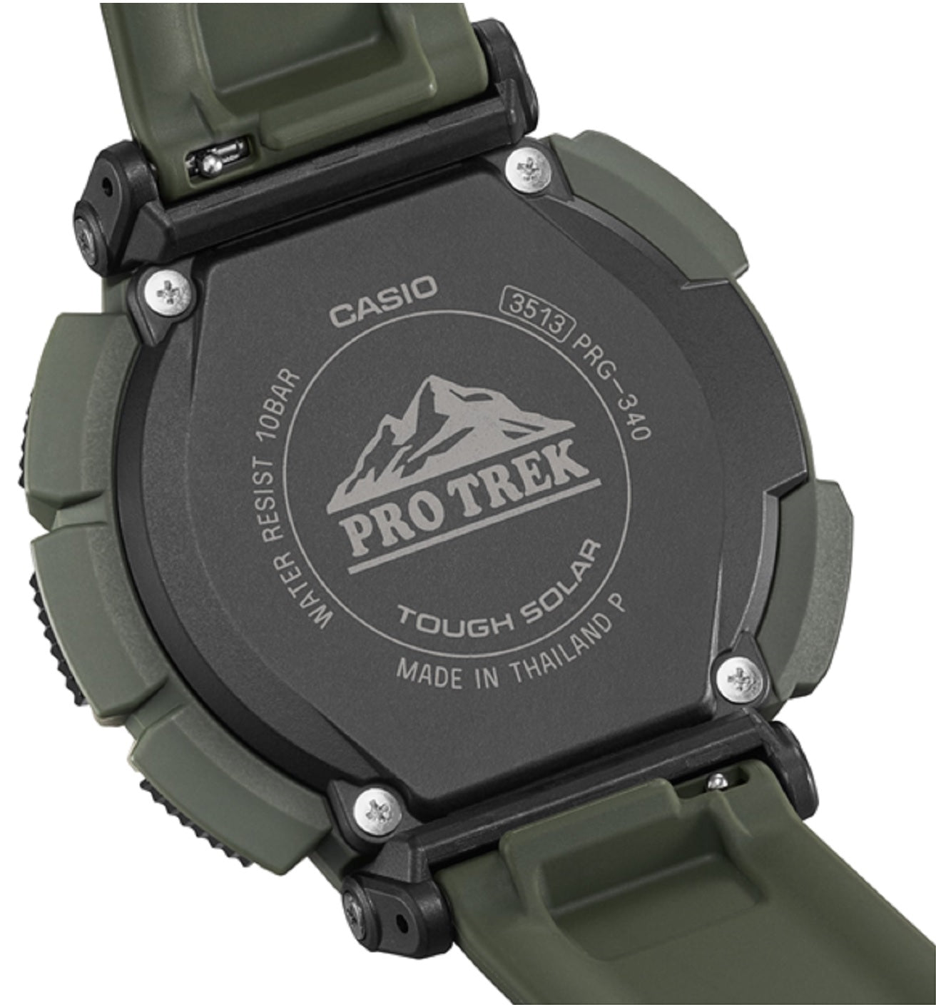 Casio Pro Trek PRG-340-3DR Digital Rubber Strap Watch For Men-Watch Portal Philippines