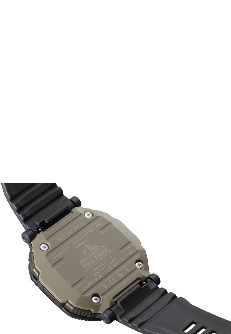 Casio Pro Trek PRJ-B001-1DR Digital Analog Rubber Strap Watch for Men-Watch Portal Philippines