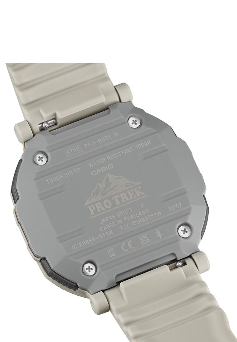 Casio Pro Trek PRJ-B001-7DR Digital Analog Rubber Strap Watch for Men-Watch Portal Philippines
