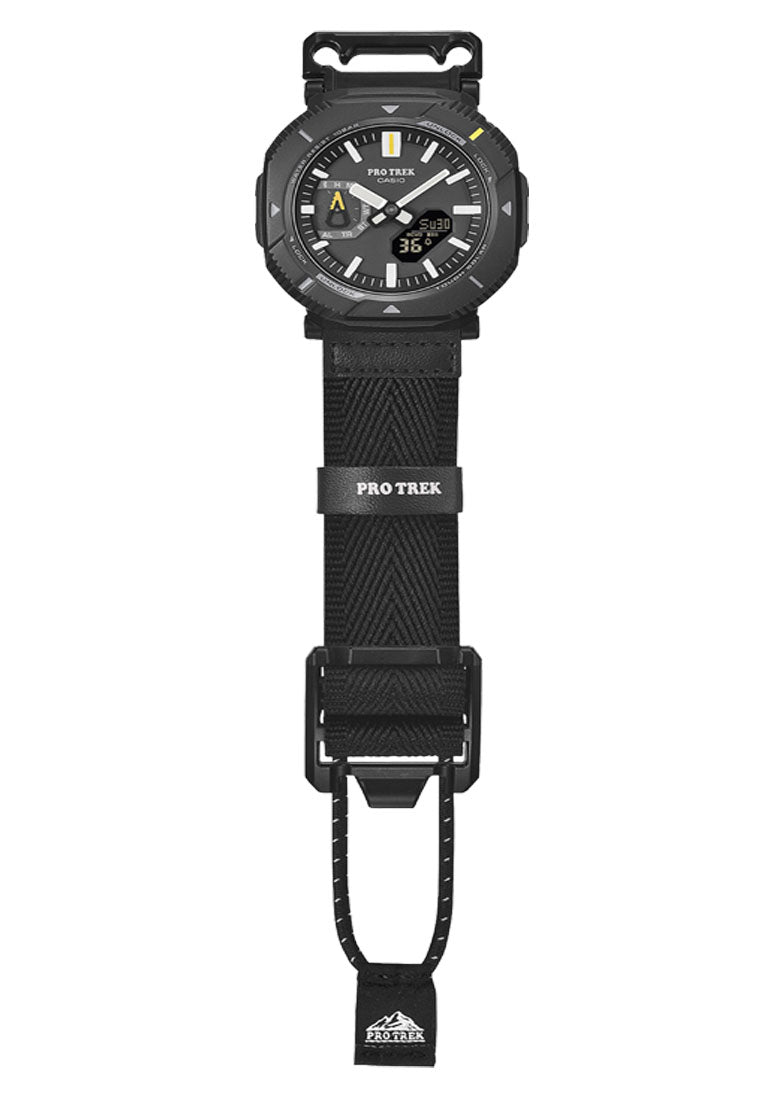 Casio Pro Trek PRJ-B001B-1DR Digital Analog Rubber Strap Solar Watch for Men-Watch Portal Philippines