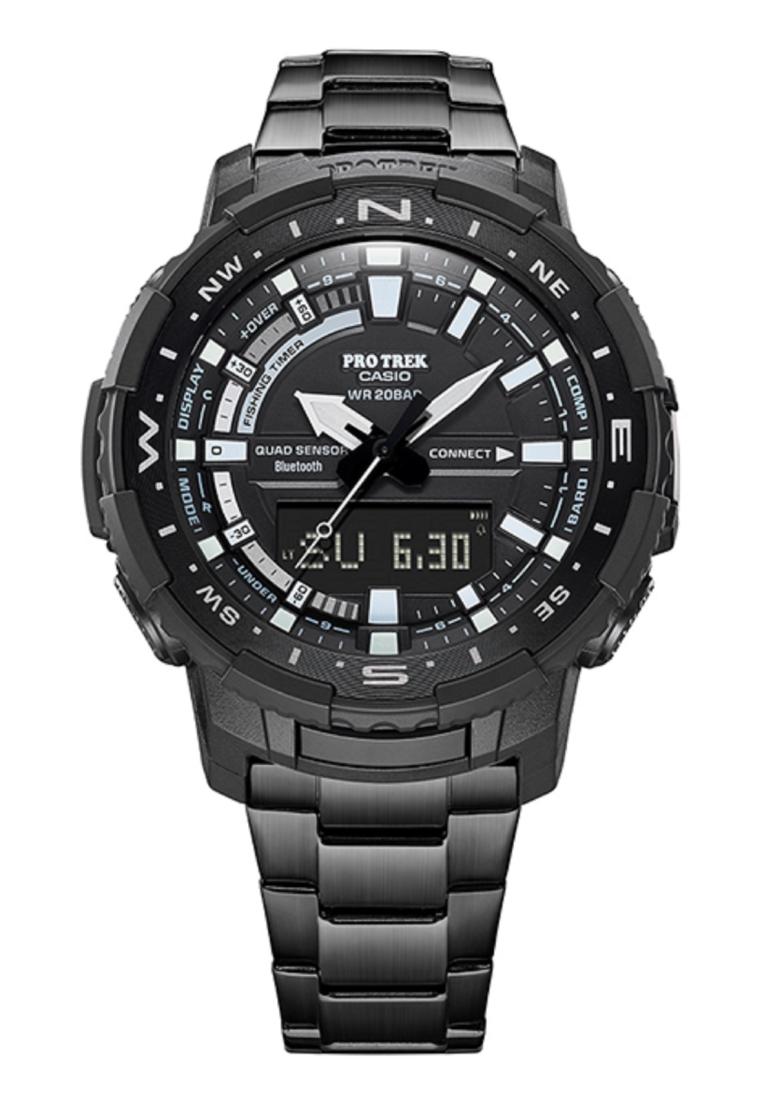 Casio Pro Trek PRT-B70YT-1DR Bluetooth Digital Analog Smart Watch for Men-Watch Portal Philippines