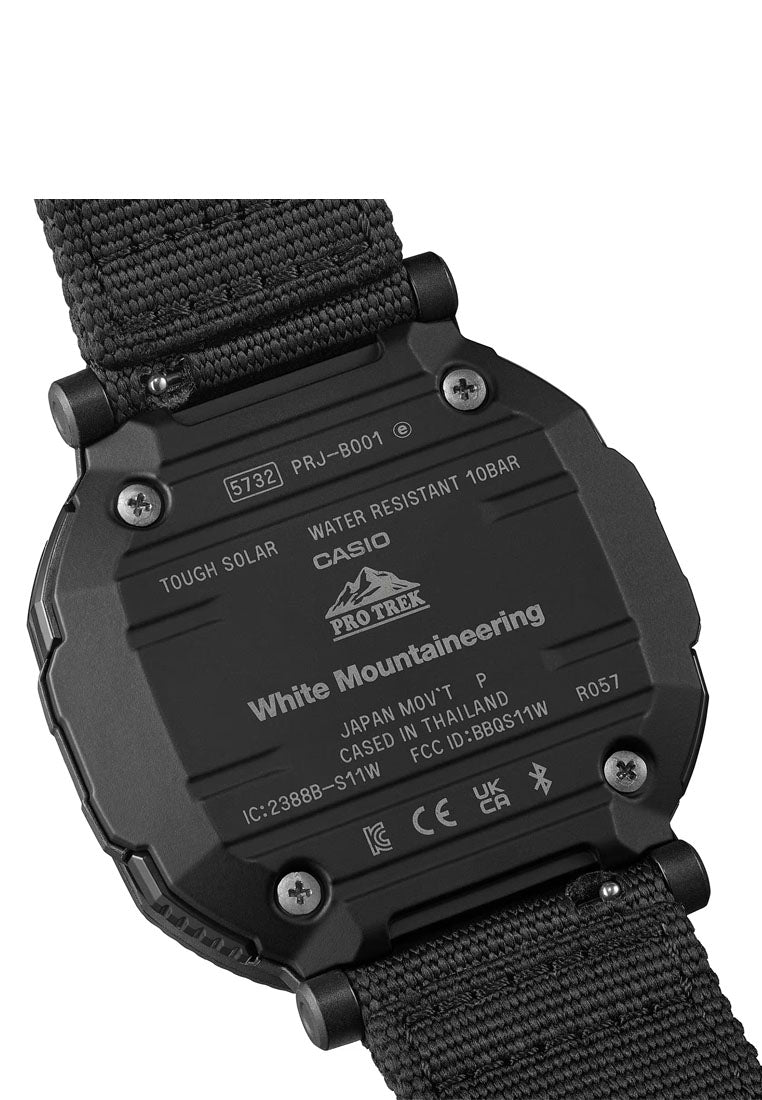 Casio Protek PRJ-B001WM-1DR Digital Analog Nylon Strap Solar Watch for Men-Watch Portal Philippines