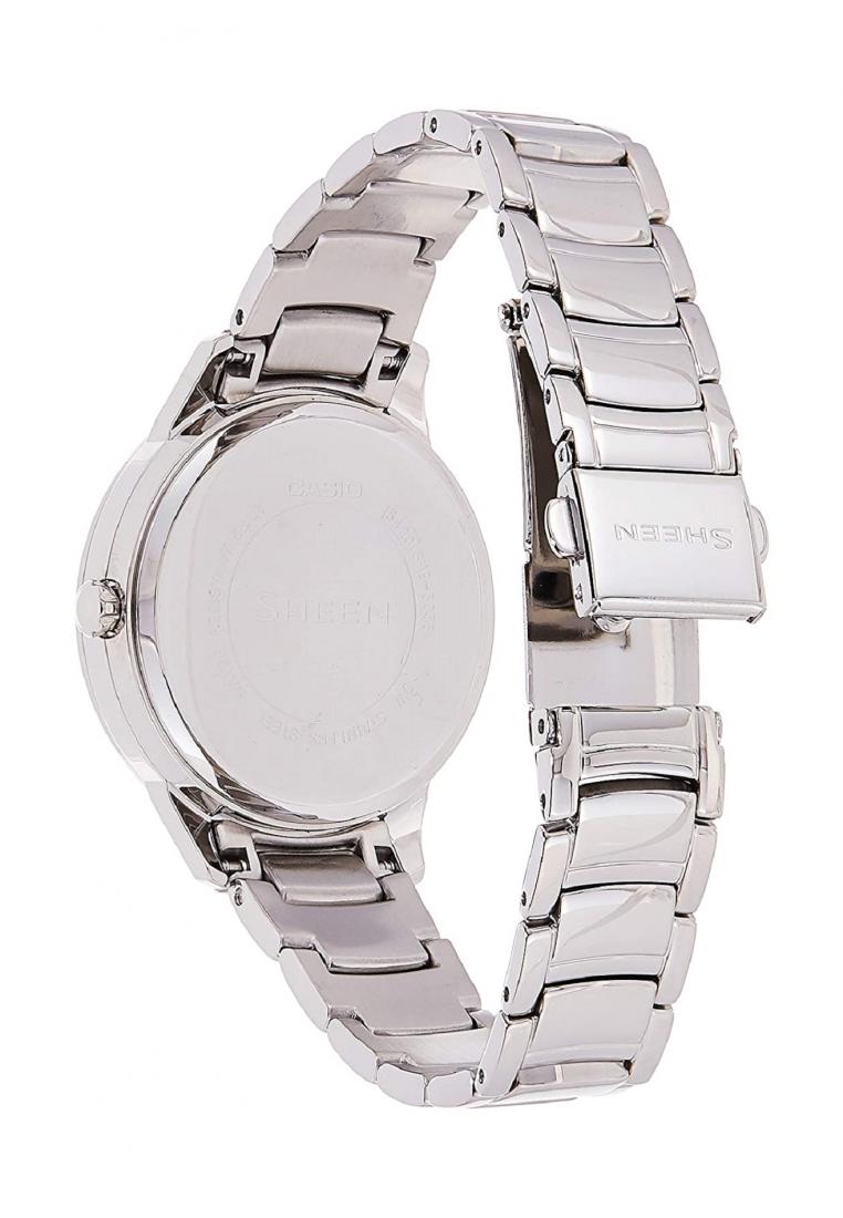 Casio Sheen SHE-3058D-7A Analog Stainless Steel Strap Watch For Women-Watch Portal Philippines