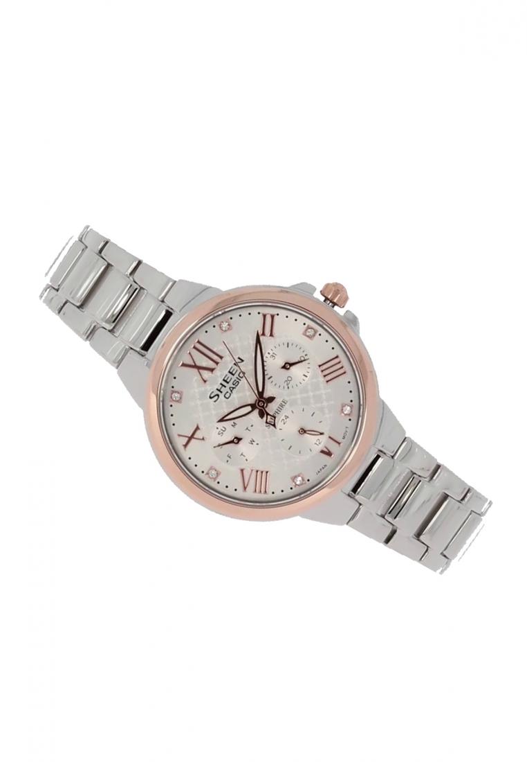 Casio Sheen SHE-3511SG-7A Analog Stainless Steel Strap Watch For Women-Watch Portal Philippines