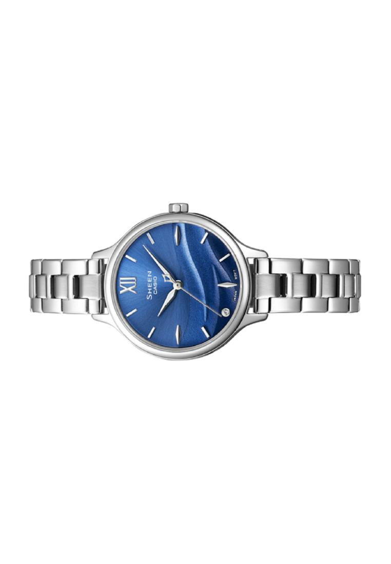 Casio Sheen SHE-4550D-2B Analog Stainless Steel Strap Watch For Women-Watch Portal Philippines