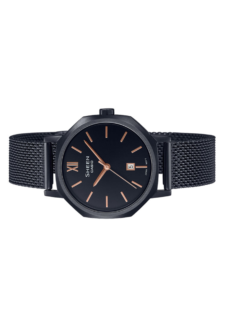 Casio Sheen SHE-4554BM-1A Analog Stainless Steel Strap Watch For Women-Watch Portal Philippines