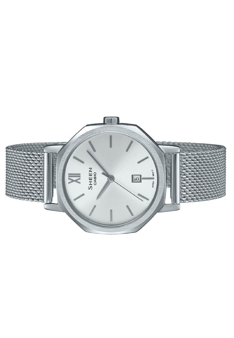 Casio Sheen SHE-4554M-7A Stainless Steel Strap Watch For Women-Watch Portal Philippines
