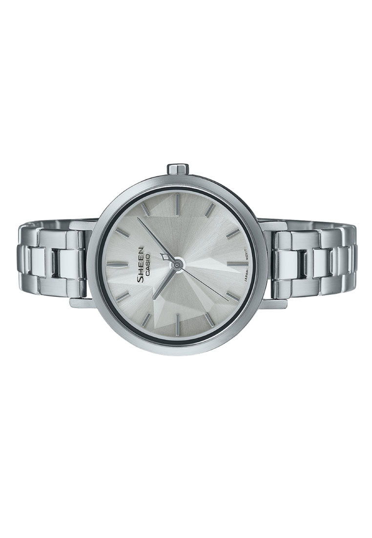 Casio Sheen SHE-4558D-7A Analog Stainless Steel Strap For Women-Watch Portal Philippines