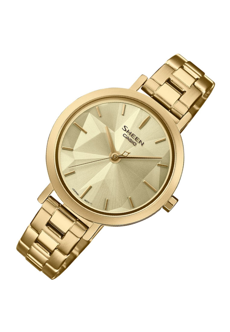Casio Sheen SHE-4558G-9A Analog Stainless Steel Watch For Women-Watch Portal Philippines