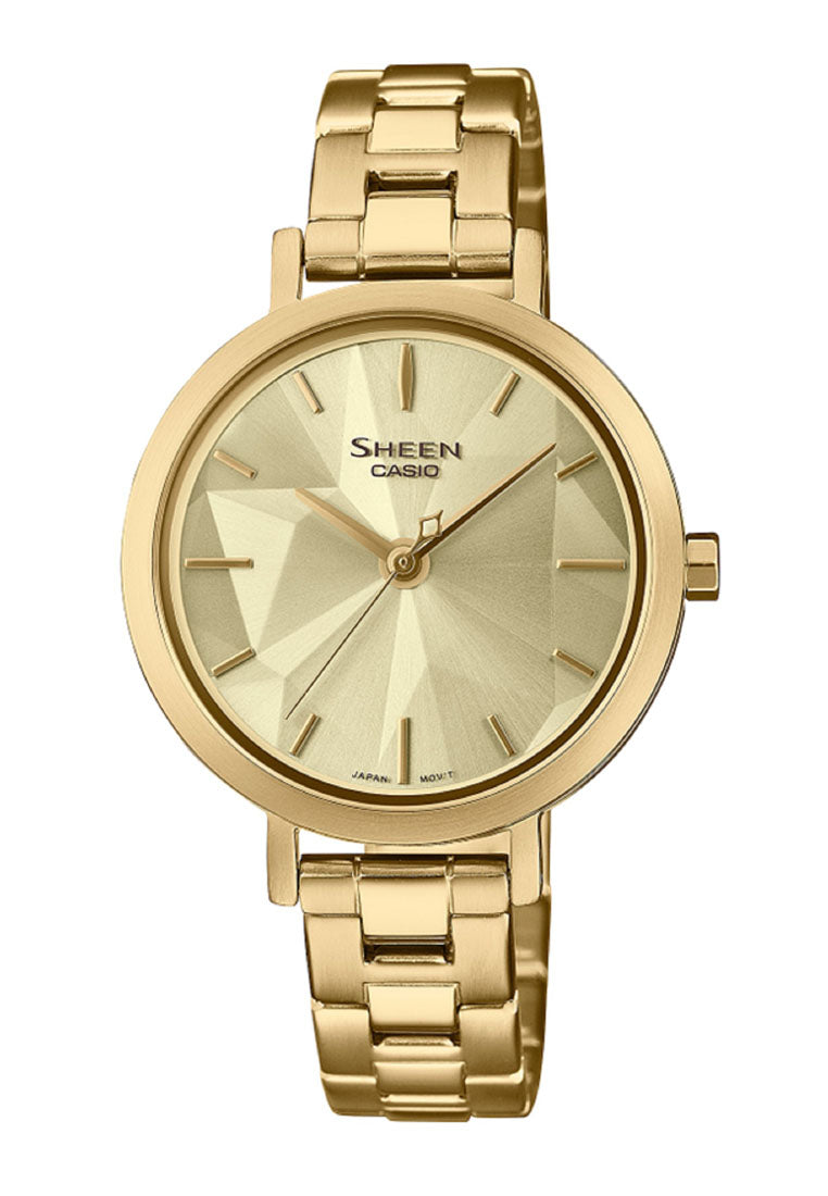 Casio Sheen SHE-4558G-9A Analog Stainless Steel Watch For Women-Watch Portal Philippines