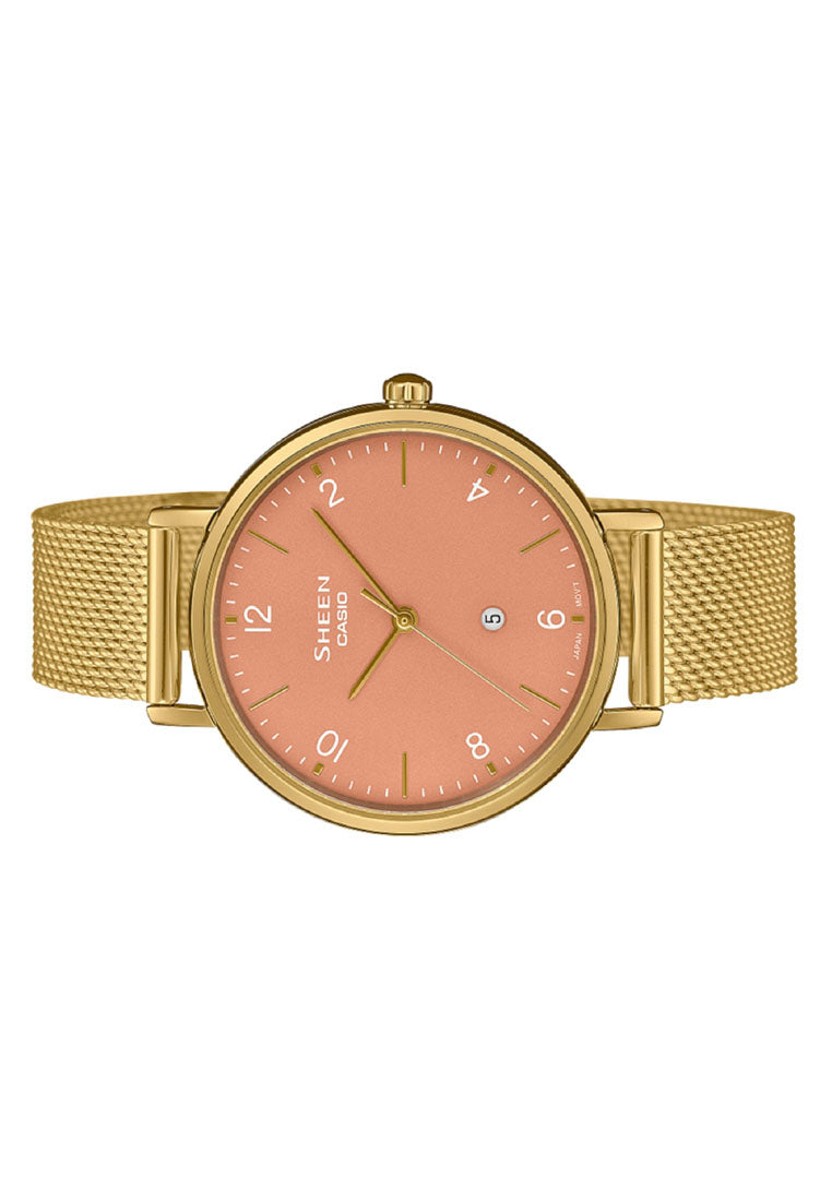 Casio Sheen SHE-4562GM-4A Analog Stainless Steel Watch for Women-Watch Portal Philippines