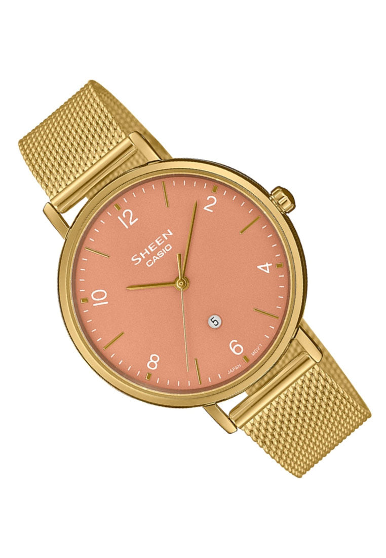 Casio Sheen SHE-4562GM-4A Analog Stainless Steel Watch for Women-Watch Portal Philippines