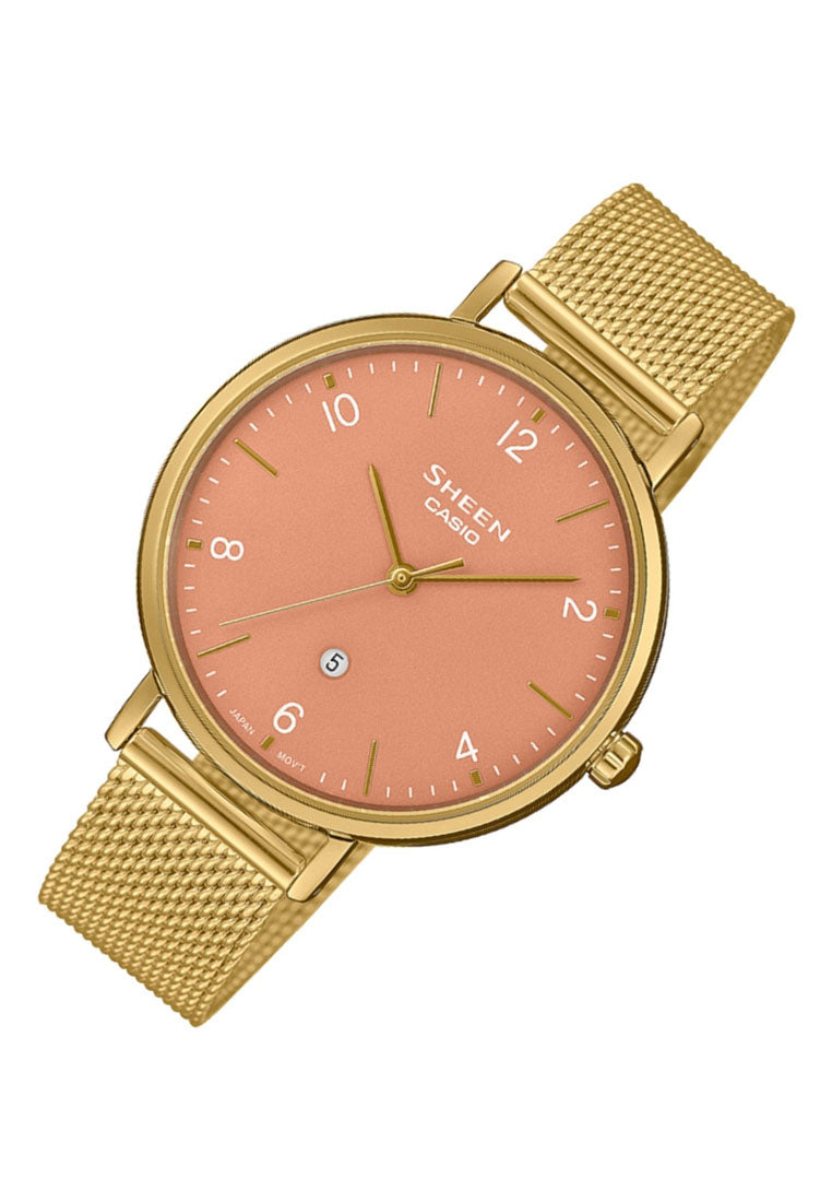 Casio Sheen SHE-4562GM-4A Analog Stainless Steel Watch for Women-Watch Portal Philippines