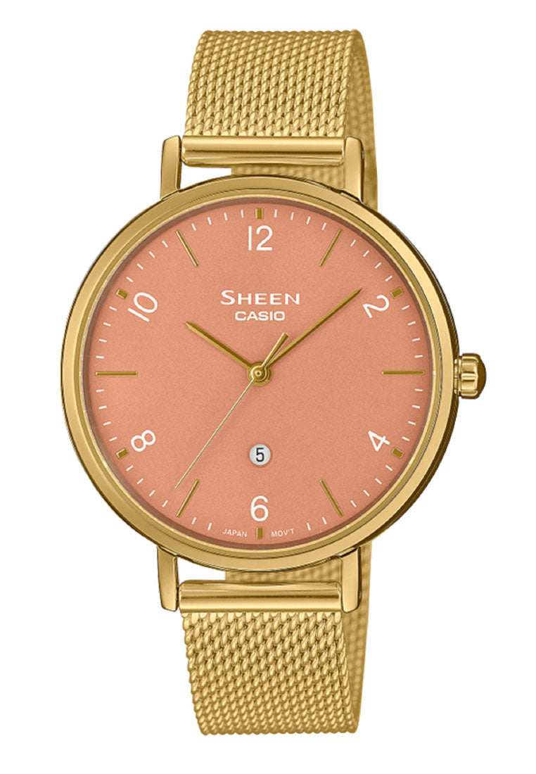 Casio Sheen SHE-4562GM-4A Analog Stainless Steel Watch for Women-Watch Portal Philippines