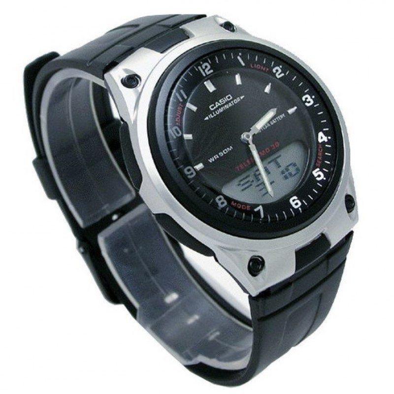 Casio Standard AW-80-1A Black/Silver Resin Strap Watch for Men-Watch Portal Philippines