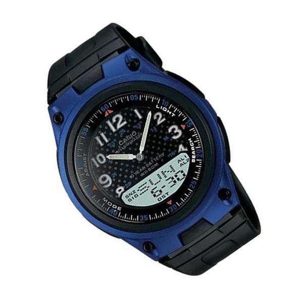Casio Standard AW-80-2B Blue Dial/ Black Resin Strap Watch for Men-Watch Portal Philippines