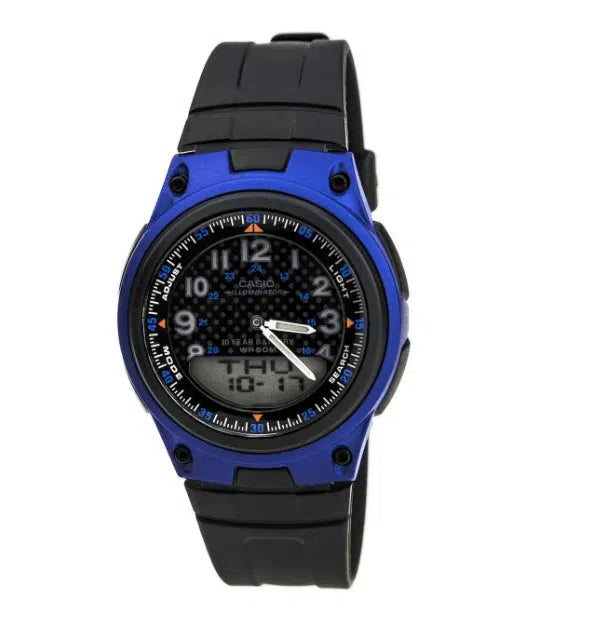 Casio Standard AW-80-2B Blue Dial/ Black Resin Strap Watch for Men-Watch Portal Philippines