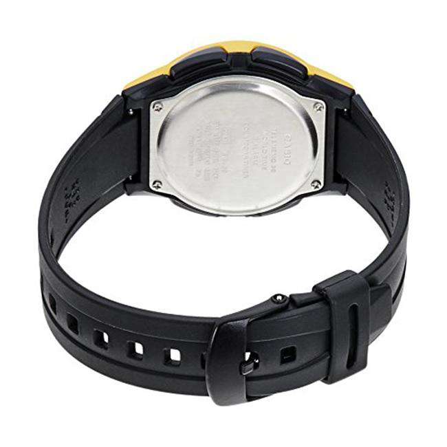 Casio Standard AW-80-9B Black/Yellow Resin Strap Watch for Men-Watch Portal Philippines