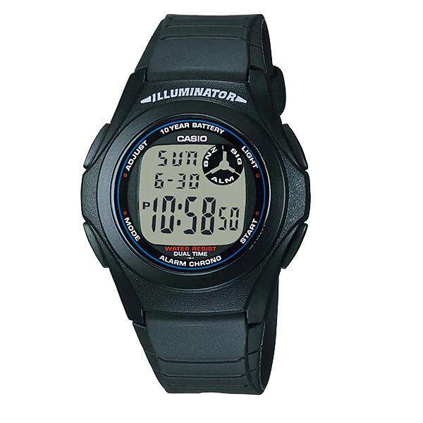 Casio Standard F-200W-1A Black Resin Strap Watch for Men-Watch Portal Philippines
