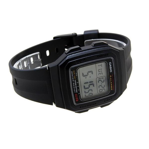 Casio Standard F-201WA-1ADF Black Resin Watch for Men and Women-Watch Portal Philippines