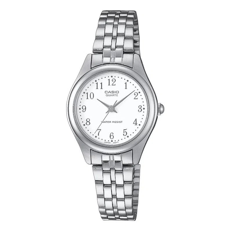 Casio Standard LTP-1129A-7BRDF Silver Stainless Steel Strap Watch for Women-Watch Portal Philippines