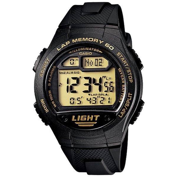 Casio Standard W-734-9AV Black Rubber Strap Sports Men's Watch-Watch Portal Philippines