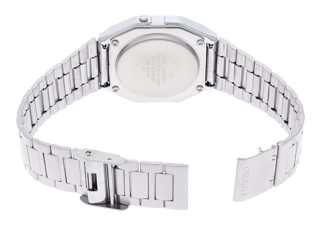 Casio Vintage A158WA-1D Silver Stainless Steel Watch Unisex-Watch Portal Philippines