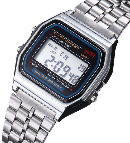 Casio Vintage A159WA-N1 Silver Stainless Watch Unisex-Watch Portal Philippines