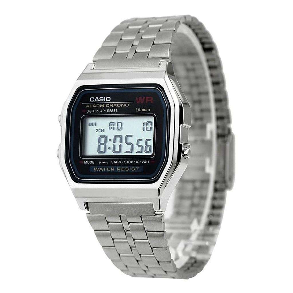 Casio Vintage A159WA-N1 Silver Stainless Watch Unisex-Watch Portal Philippines