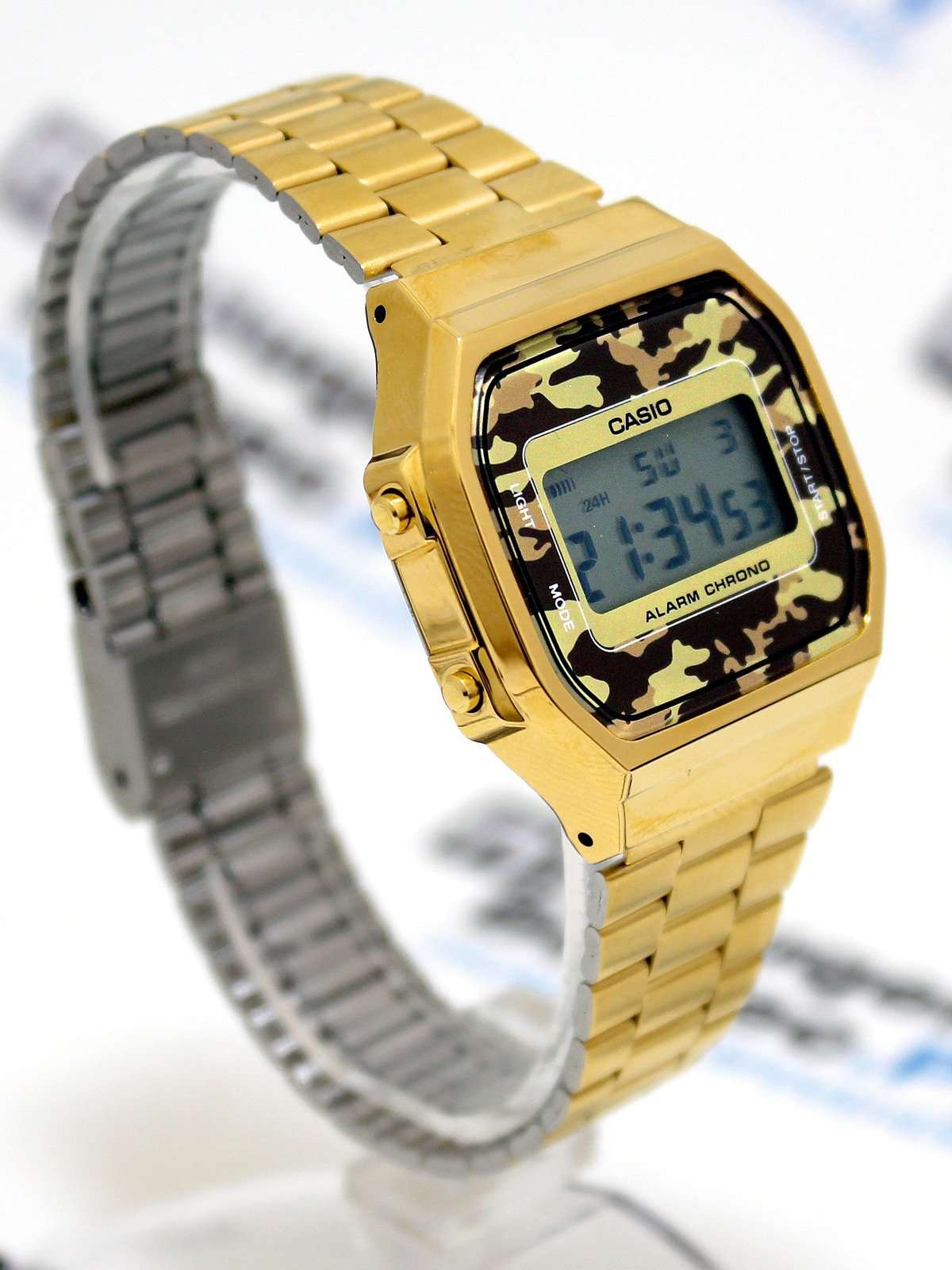 Casio Vintage A168WEGC-3D Gold Plated Stainless Steel Watch For Men and Women-Watch Portal Philippines