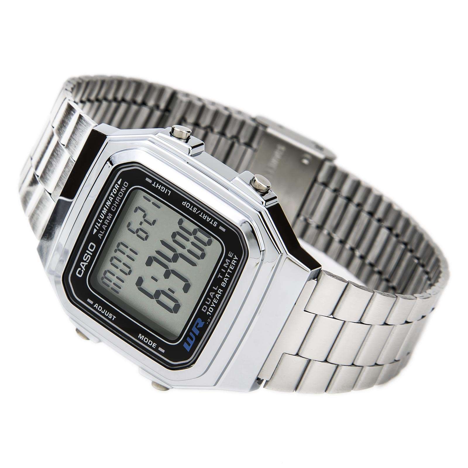 Casio Vintage A178WA-1A Silver Stainless Steel Watch Unisex-Watch Portal Philippines