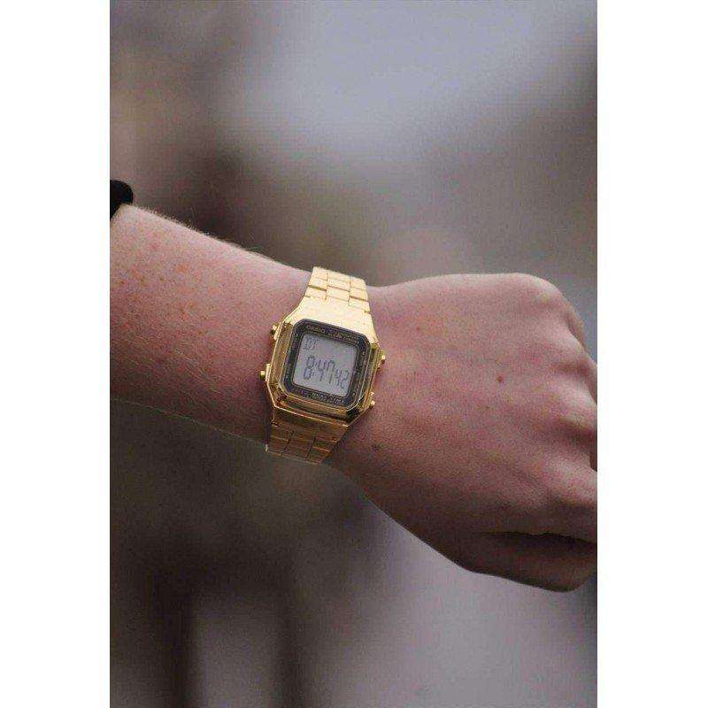 Casio Vintage A178WGA-1A Gold Plated Watch For Men and Women-Watch Portal Philippines