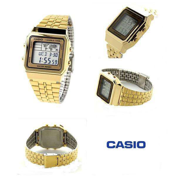 Casio Vintage A500WGA-9D Gold Plated Watch Unisex-Watch Portal Philippines
