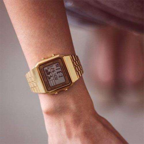 Casio Vintage A500WGA-9D Gold Plated Watch Unisex-Watch Portal Philippines