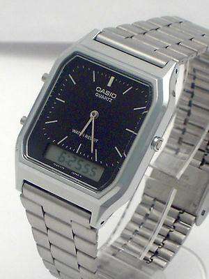 Casio Vintage AQ-230A-1DMQD Silver Stainless Watch For Men and Women-Watch Portal Philippines