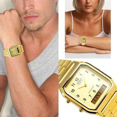 Casio Vintage AQ-230GA-9B Gold Plated Watch Unisex-Watch Portal Philippines