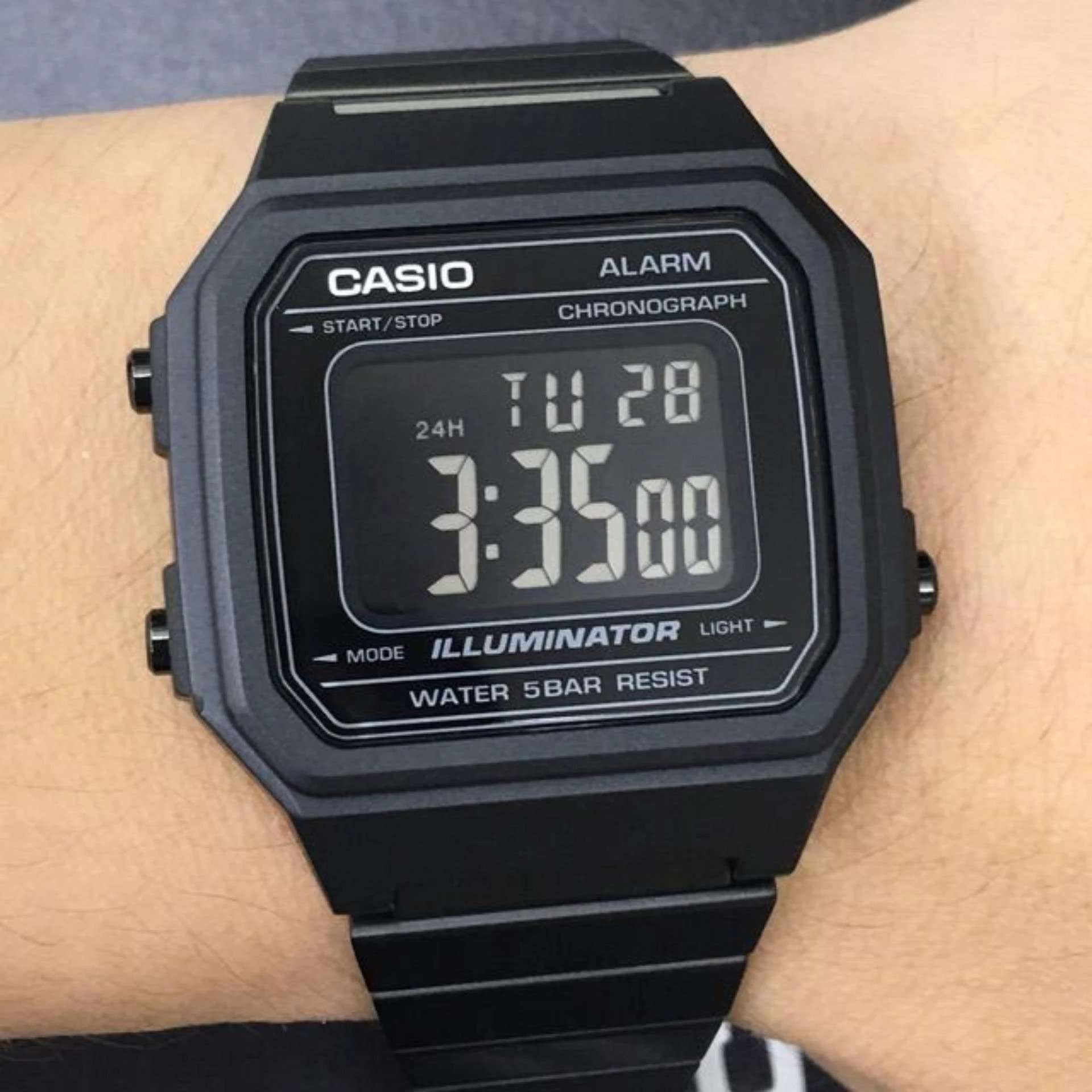 Casio Vintage B650WB-1B Black Stainless Steel Strap Watch for Men and Women-Watch Portal Philippines