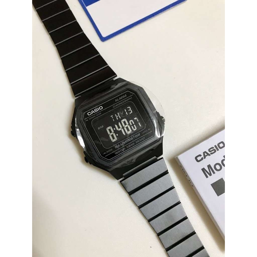 Casio Vintage B650WB-1B Black Stainless Steel Strap Watch for Men and Women-Watch Portal Philippines