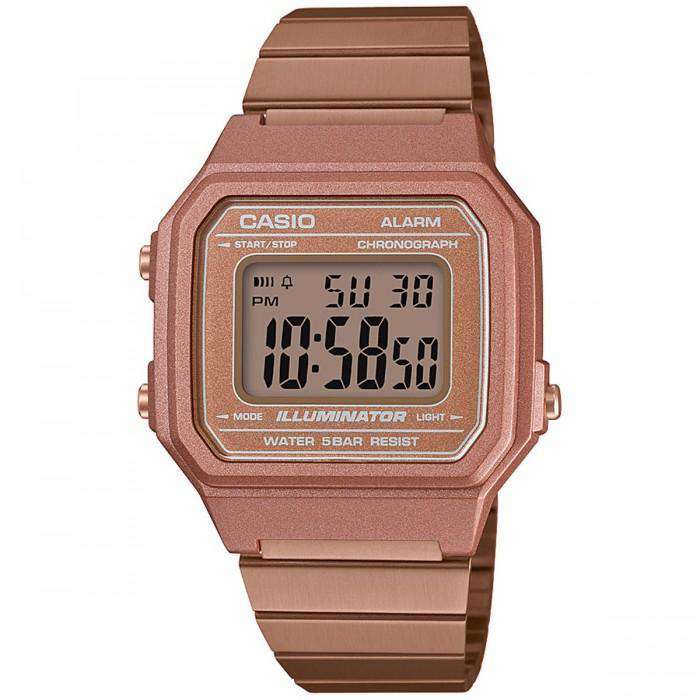 Casio Vintage B650WC-5A Rose Gold Watch for Men and Women-Watch Portal Philippines