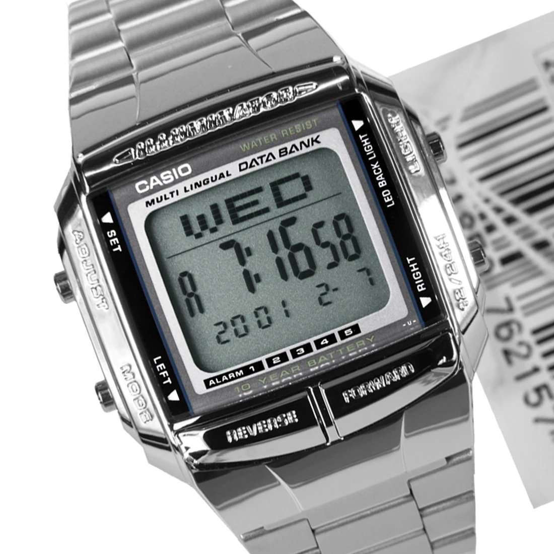 Casio Vintage DB-360-1A Silver Stainless Watch For Men and Women-Watch Portal Philippines