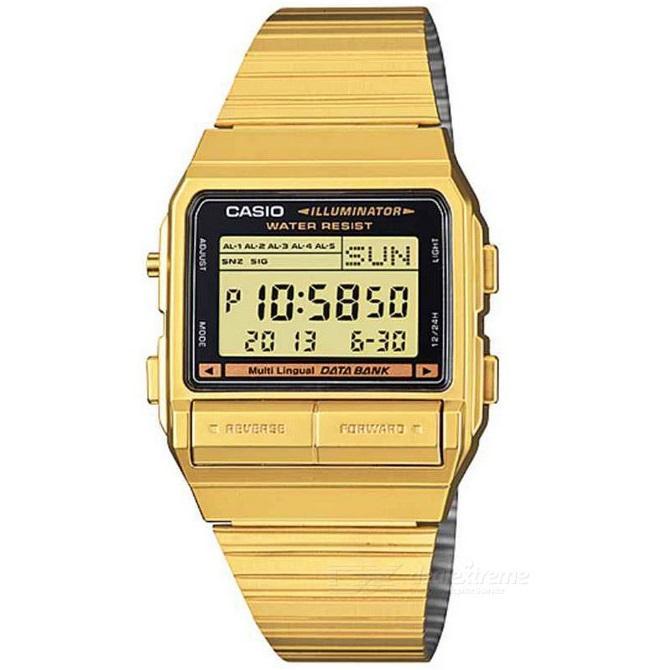 Casio Vintage DB-380G-1D Gold Plated Watch For Men and Women-Watch Portal Philippines