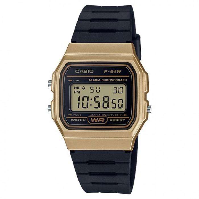 Casio Vintage F-91WM-9A Black Resin Strap Watch For Men and Women-Watch Portal Philippines